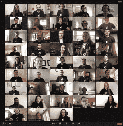 The 2020 Device Magic virtual team photo.
