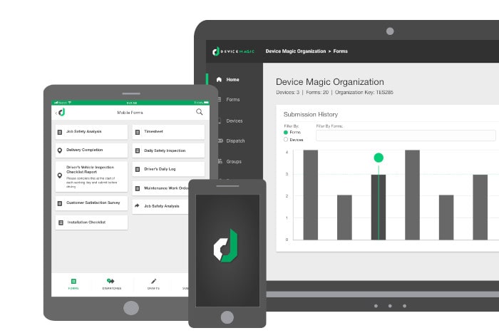 Device Magic mobile forms on multiple devices