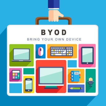 BYOD policy - bring your own device graphic