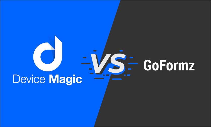Device Magic vs Goformz comparison graphic