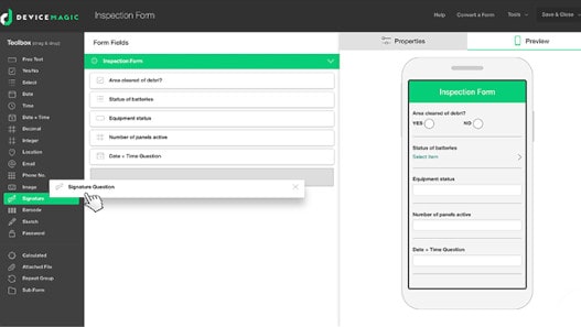 Device Magic's Form Builder In Action